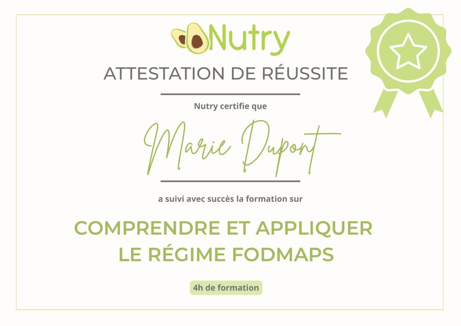 Aperçu de l attestation papier