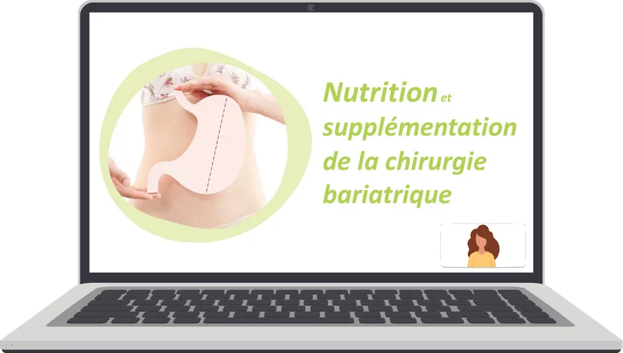 Aperçu du e-learning « Chirurgie bariatrique » sur un ordinateur portable
