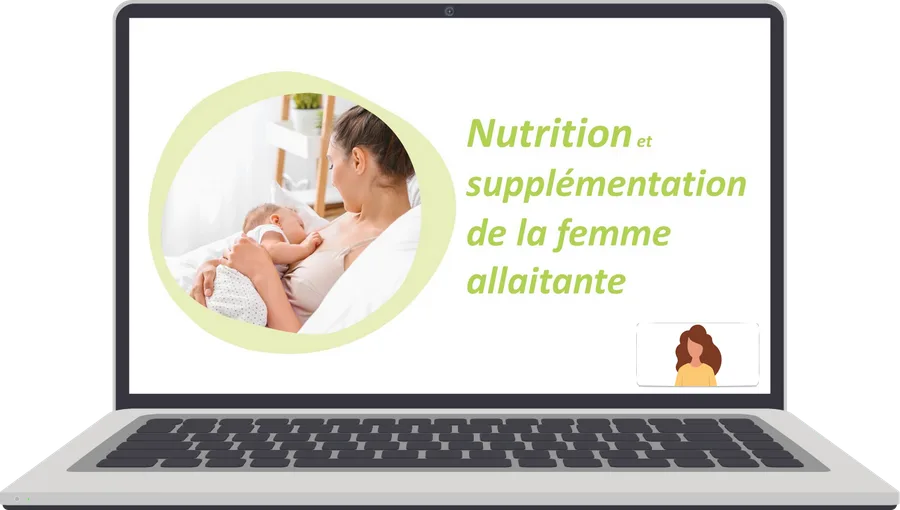 Aperçu du e-learning « Femme allaitante » sur un ordinateur portable