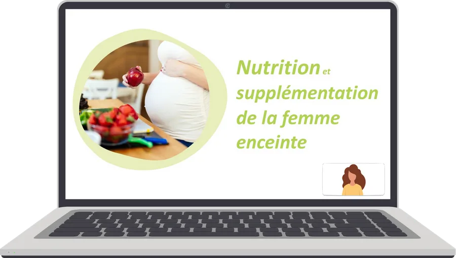 Aperçu du e-learning « Femme enceinte » sur un ordinateur portable