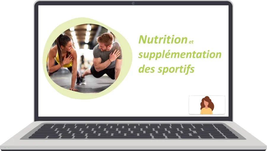 Aperçu du e-learning « Sportifs » sur un ordinateur portable