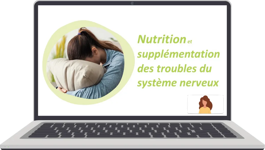 Aperçu du e-learning « Troubles du système nerveux » sur un ordinateur portable